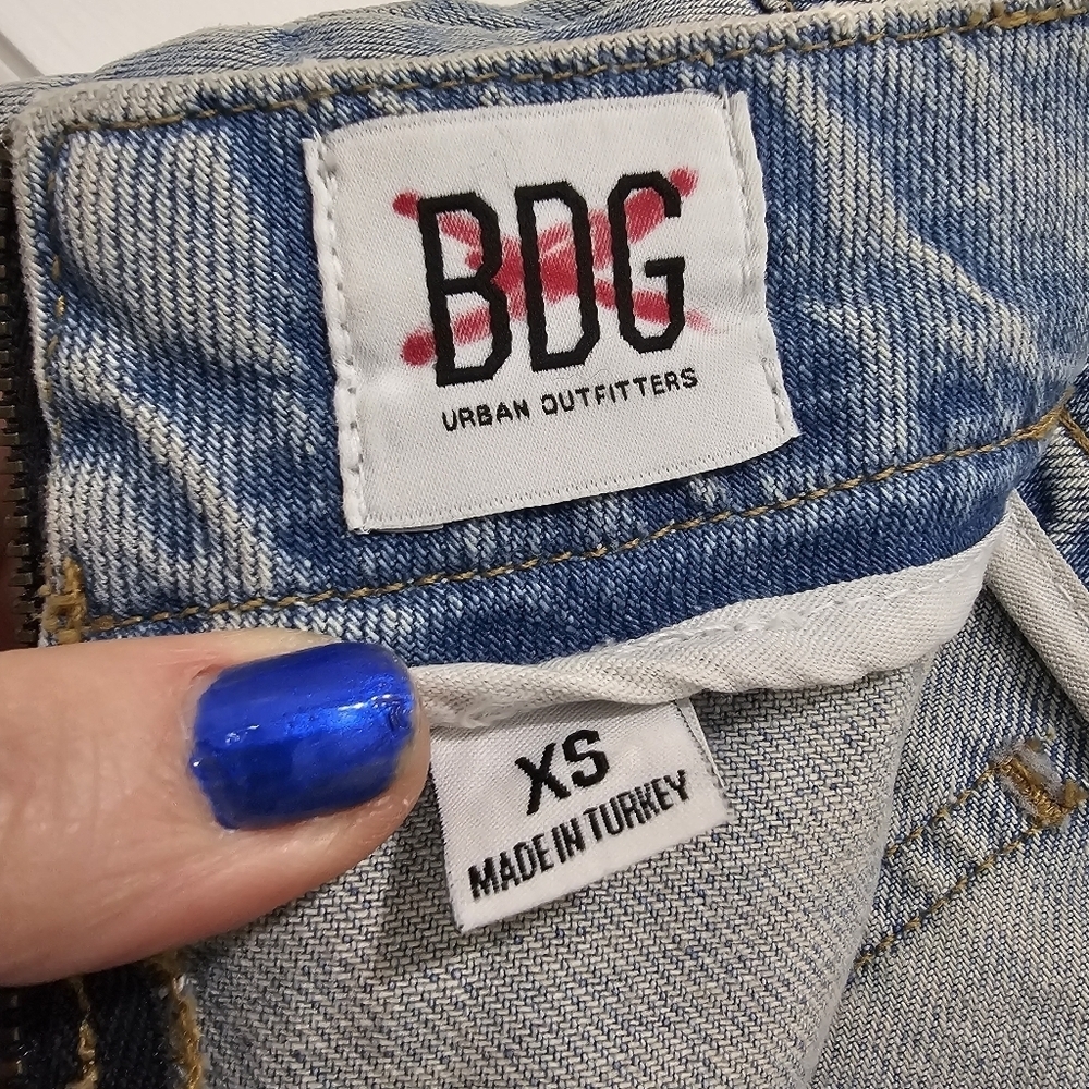 BDG Utility A-Line Denim Mini Skirt Size XS - Picture 11 of 16